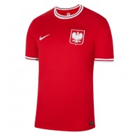 Camisa de time de futebol Polônia Replicas 2º Equipamento Mundo 2022 Manga Curta